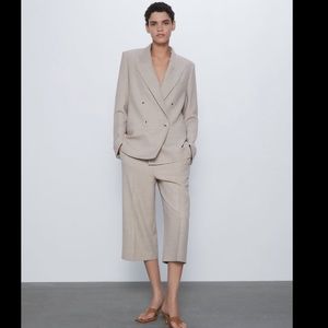 Zara seam detail long shorts